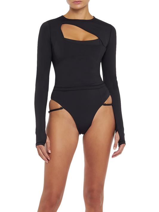 Arty Long Sleeve Top | Onyx