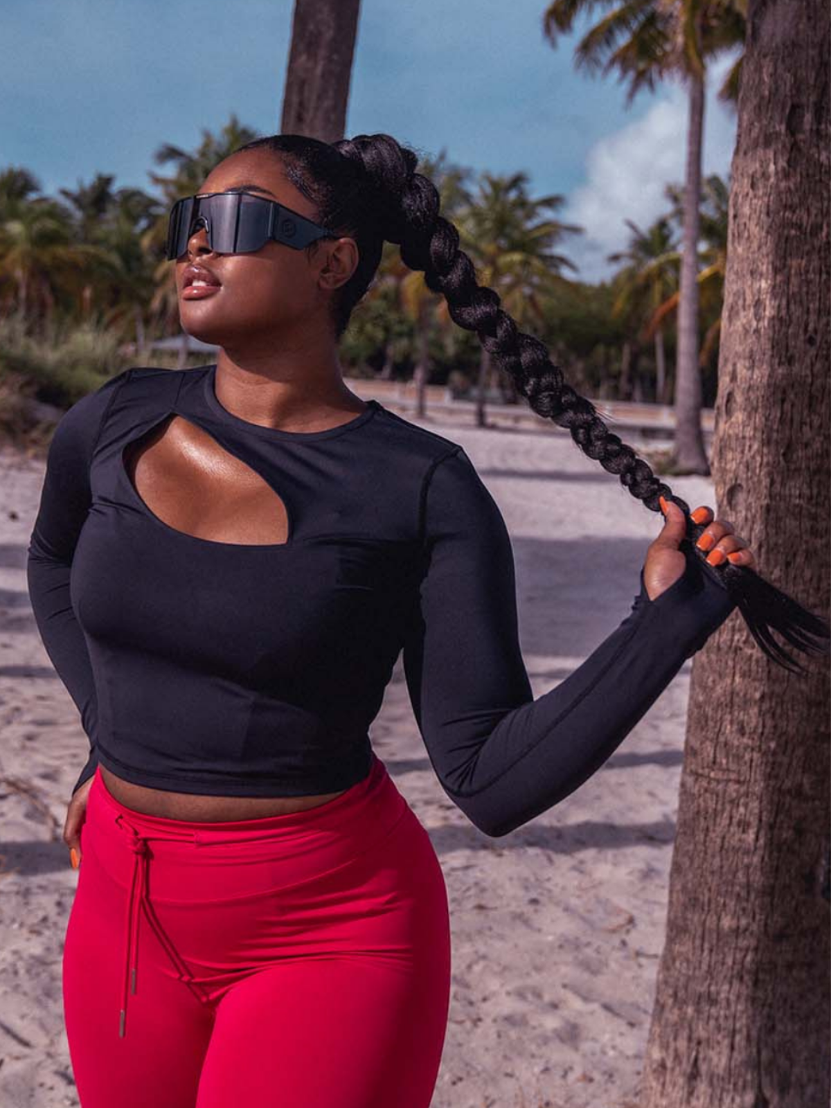 Arty Long Sleeve Top | Onyx