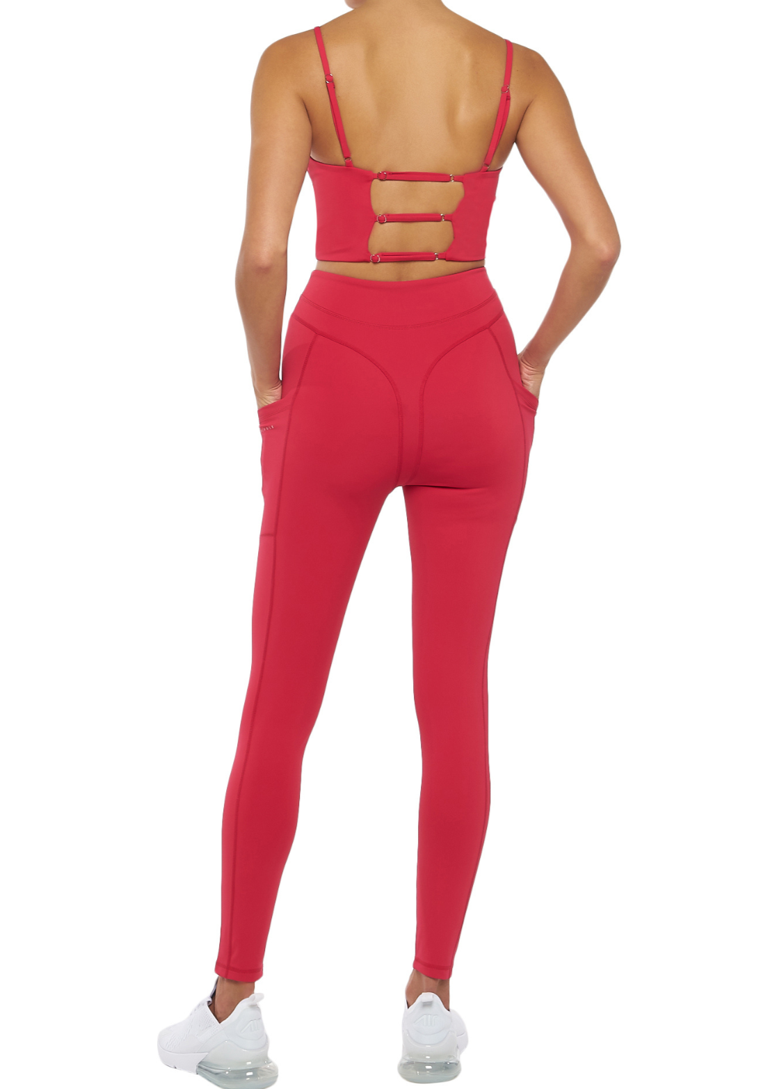 Lauren High-waist Legging | Spanish Crimson